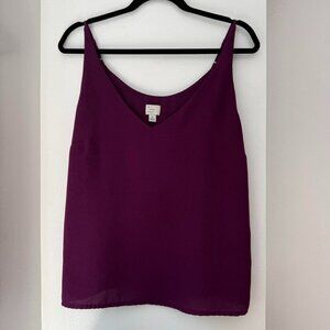 Target A New Day Purple Spaghetti Strap Blouse Women’s Size Medium
